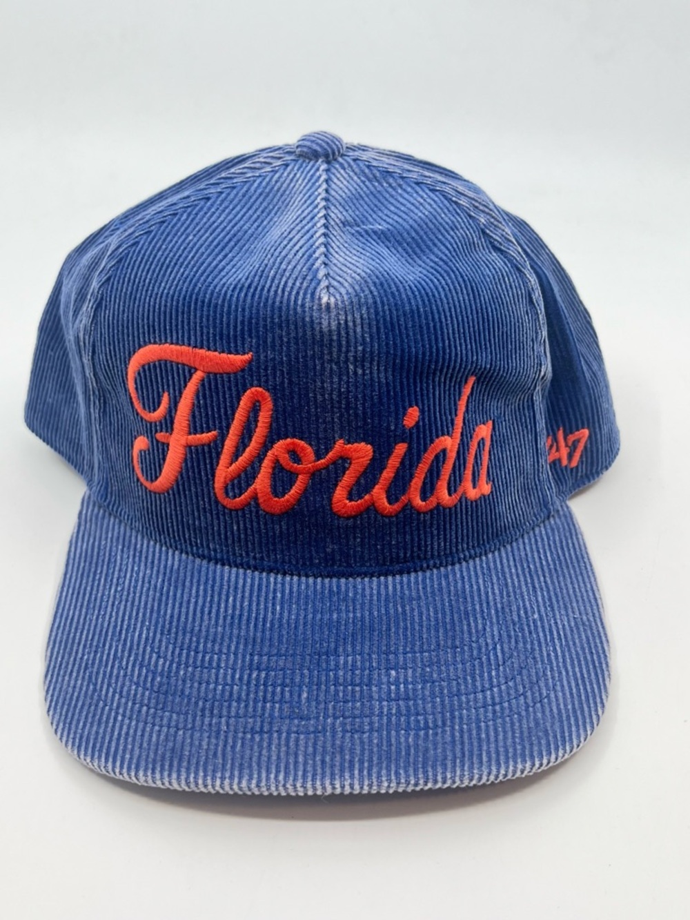 Florida Gators '47 Brand Reclaim Corduroy Script Hitch Snapback Hat Cap NEW